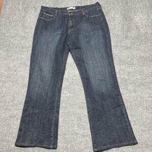 Levi's 515 Bootcut Jeans Womens 16 Blue Dark Wash High Rise Stretch Denim